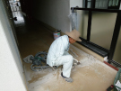 共用廊下雨水処理改善工事