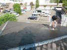 屋根面洗浄（清掃）作業