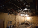 天井ジプトーン貼り及び照明取付～内装工事